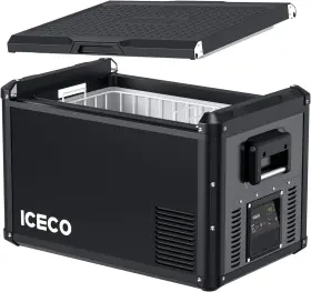 Vl75pro Iceco Portable Refrigerator Multi-directional Lid Dual Usb Steel Compact Fridge