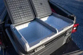 8200095 Iconic Accessories 100 Quart Portable Car Freezer Fridge 12v/240v Cooler Camping Truck 95l 150 Cans