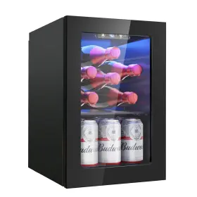 Wc-6b Icyglee 6 Bottles And Cans Compact Beverage Refrigerator Black