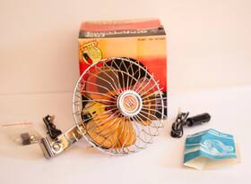 Imperial 227001 Vtg 7 Inch Oscillating Automotive Fan-12 Volt-new In Box