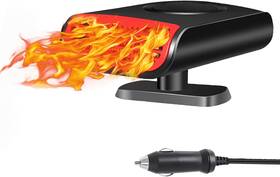 Inkerscoop Jrqch-24-008 Portable Car Heater 12v 150w 360 Rotation 3 In 1 Fast Heating Cooling Fan Defog