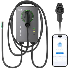 Evc16-aw12kgf1w Invt High Speed Level 2 Ev Charger - 48 Amp 240v 11.5kw Wi-fi Bt 25ft Cord