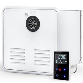 Itefdtutne It-rwh01 Rv Tankless Water Heater 55 0000btu 3.5gpm Dc 12v 15 Inch X15 White Door And Remote