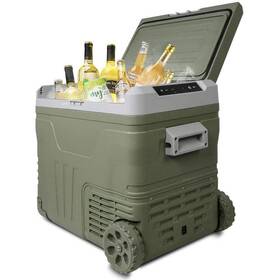 Itopfox H2ph005ot164 Chest Cooler 12v Portable Car Refrigerator Freezer Wheels Pull Rod 52qt