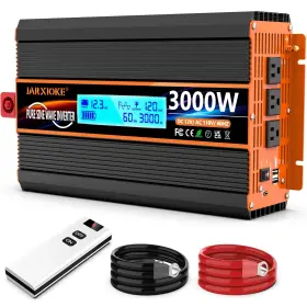Ja-2800wxu3000w Jarxioke 3000 Watt Pure Sine Wave Power Inverter 12v Dc To 110v 120v 12v-3000w Black