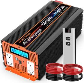 Jarxioke Jxk-5000w 5000w Pure Sine Wave Power Inverter 12v Dc To 110v 120v Converter For