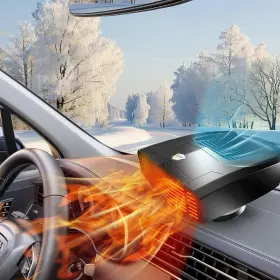 N501 Jilour Car Heater 12v 2 In 1 Portable Fast Heating Quickly Defrost Defogger