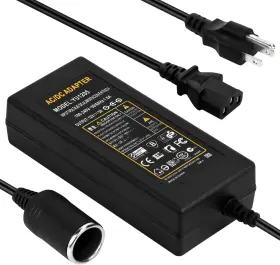 Usat442-45-451 Jring Ac To Dc Converter 110-220v 12v 5a 60w Car Cigarette Lighter Black