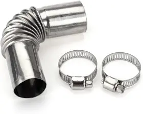 Juroicessry 792483236693 1set Silver Stainless Steel 24mm Air Diesel Parking Heater Exhaust Pipe Tube