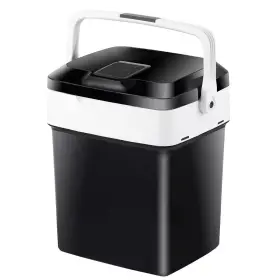 Justincity 744110764444 28 Quart Mini Fridge Electric Cooler And Warmer Automatic Locking Handle Black