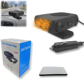 Rehui1 Kapaini 12v 200w Portable Heater For Car 2 In 1 Defroster Windshield