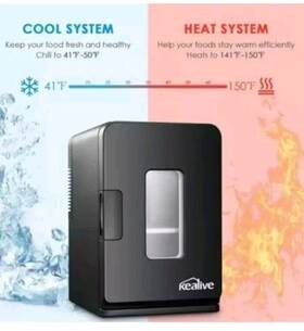 Kealive 15litre Yt-a-15x 24 Pack Portable 12-volt Mini Fridge For Car 12v Or 120v With Hot/cold
