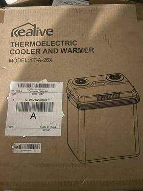Kealive Yt-a-26x Portable Plug In Cooler Or Food Heater No Ice Needed