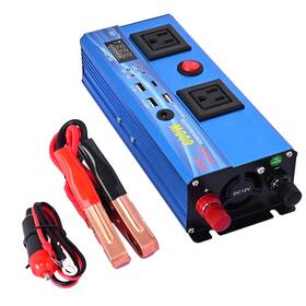 Kirkasvue 602938047333 600w Continous Output Power Inverter Dc 12v To 110v Ac Converter With 4 Blue