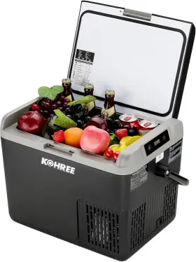 Kohree 313035916940 12 Volt Car Refrigerator 19qt 18l Fridge With Large Handle -4 68