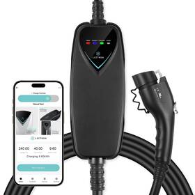 Lectron 4895230324882 Portable Level 2 40a Ev Charger For All Non Tesla Evs 240v 9.6kw Wifi