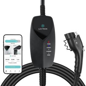 Lectron 4895230324998 Level 1 J1772 Ev Charger With Wifi App Control 120v 12a 16ft Cord