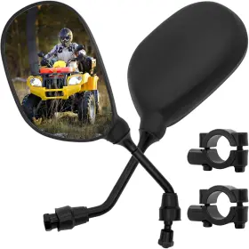 Leimo 711181810721 Atv Rear View Mirror 360 Degrees Ball-type Side Rearview With 7/8 Inch