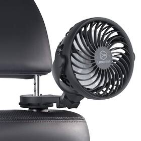 Lemoistar Lusfp1bk1 Battery Operated Usb Car Fan Electric Cooling 4 Speed 360 Degree Rotata