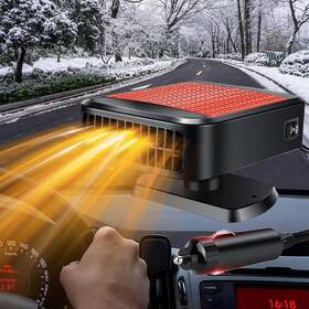 Lilituan Nfjgkfk001 Portable Car Heater 200w 12v That Plugs Into Cigarette Lighter 2-in-1