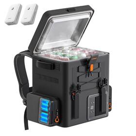 Litheli U20or01 Frozen Pack 12v Car Refrigerator And Portable Electric Cooler 20l/21 Quart With 2
