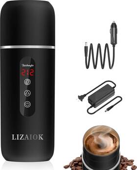 Lizaiok Ms-a801 Travel Electric Kettle Car Coffee Warmer 12v/24v Portable Water Heater Small