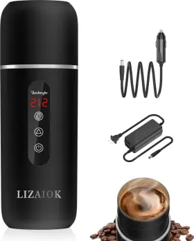 Ms-a801 Lizaiok Travel Electric Kettle Car Coffee Warmer 12v/24v Portable Water Heater Small