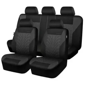 Zt618lt-bk0gyl5 Lj Car Seat Covers Full Sets Front And Split Rear Black Charcoal