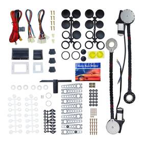 Llnseauto Z038-wm-2p Universal Electric Power Window Lift Roll Up Regulator Conversion Kit With Switc