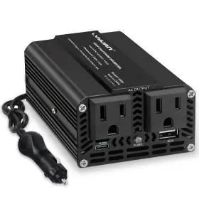 500w Lvyuan 2486 Power Inverter 12v Dc To 110v Ac Car Usb-c Black