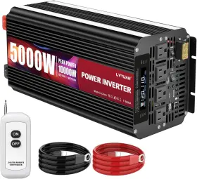 Ly-msw5000w Lvyuan 5000 Watt Power Inverter 12v To 110v 120v For Vehicle Solar 12v-5000w