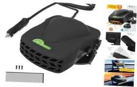 156-03221 Lynco Products 12v Heater And Fan 180w - Universal For Vehicles Dual Heat Truck Car