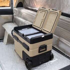 Maisutseb 210186 Portable Fridge Freezer 45l Small Refrigerator Car Household Dual Use 12/24vdc