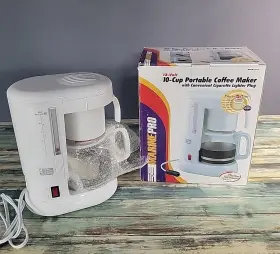 Mpcm-1012 Marine Pro Coffee Maker 12v 10 Cup Car Truck Vehicle Cigarette Lighter