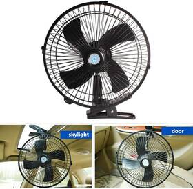 Maso 721821209662 10 Inch 12v Oscillating Car Fan Clip-on Cigarette Lighter Plug Portable Ventilated S