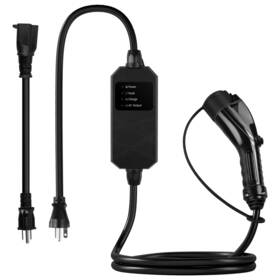 Max Green Mag-aatjvt1n515-01 Portable Level 1/2 Ev Charger 16 Amp 110-240v 25ft Cable For All Non Tesla Evs