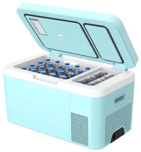 Hc-24g2 Megiu 12 Volt Car Refrigerator Dual Zone 25 Quart Portable Freezer 12v Fridge Compr