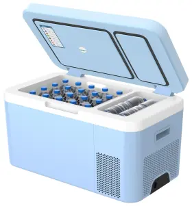 Hc-24p4 Megiu Dual Zone Car Fridge Portable 12 Volt Refrigerator 25 Quart 12v Freezer Compr