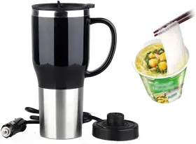 Ms-ca107 Mengshen Hot Water Heater Mug For Car - Electric Kettle Heated Stainless Steel Portab