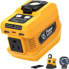 Mightrench Dpi01 220w Power Inverter Compatible 1 Pack Yellow Compatiable With Dw Battery