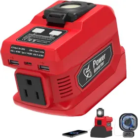 Mpi01 Mightrench 220w Power Inverter Compatible With 1 Pack For Milwaukee 18v Battery