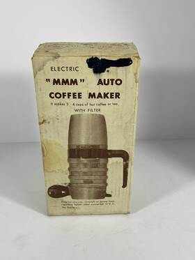 Mmm Auto Coffee Maker Sk-12fa Vintage 12v Japan Car Travel Hot Brewer