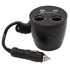 Mobilespec 445016111136 12-volt 2 Plus Cup Holder Power Outlet