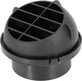 Mocessory 744675732681 75mm Car Heater Ducting Warm Air Vent Outlet 360 Degrees Rotatable Black
