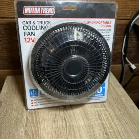 As-030 Motor Trend Car Truck Cooling Fan 12v Outlet Needed Clip-on Or Permanent Mount