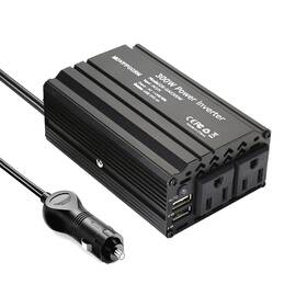 Movffggrm Dx-gax300w 300w Power Inverter Dc 12v To 110v Ac Car With 2x 2.4a Dual Black