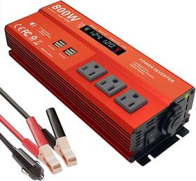 Movffggrm Dx-gax800w 800w Power Inverters For Vehicles Peak 1600 Watt Car 12v Dc To 110v Ac