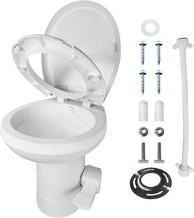 Mupera Mpptbtl02 2026 New Rv And Motorhome Toilet - Upgraded Pedal Flush Gravity With
