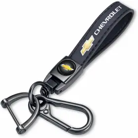 7720117 N/o Dresleep Genuine Leather Car Keychain Compatible With Chevy Silverado Colorado E