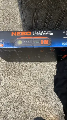 Neb-pst-001 Nebo Rambler 300 Rechargeable Portable Power Station Charger